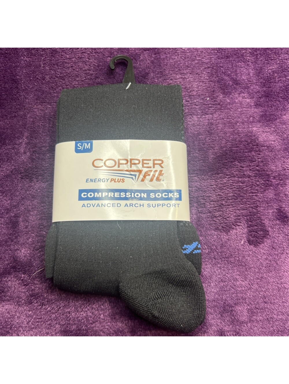 Copper Fit Energy Plus Compression Socks Size  S/M ,  1 PAIR BRAND NEW!